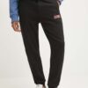 HUGO pantaloni de trening din bumbac culoarea negru