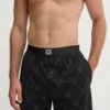 HUGO pantaloni scurți de pijama din bumbac culoarea negru