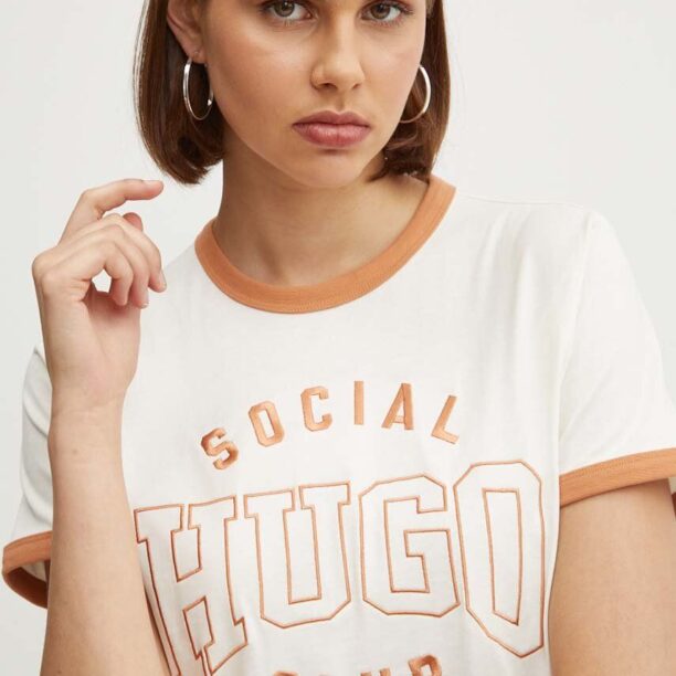 HUGO tricou din bumbac femei