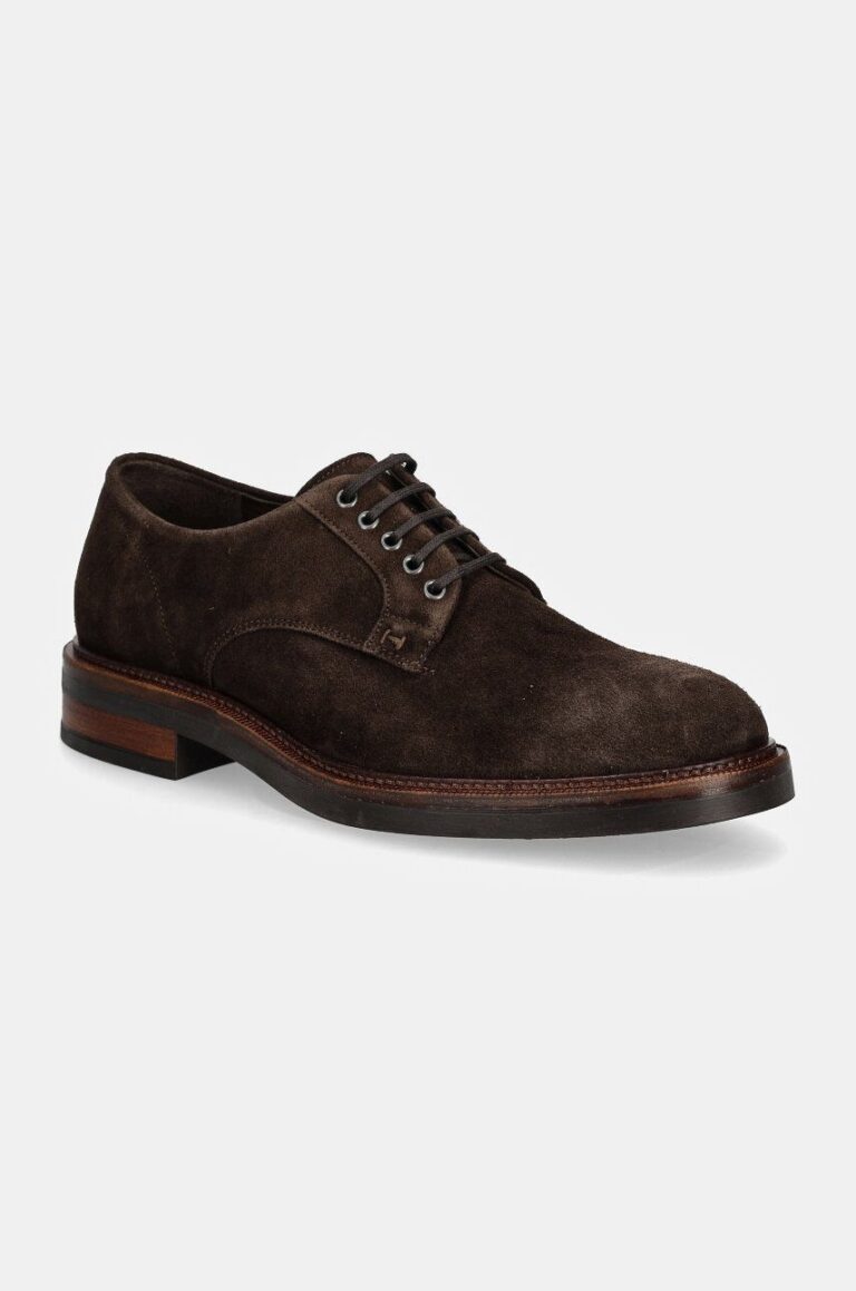 Hackett London pantofi de piele intoarsa EGMONT VELVET barbati