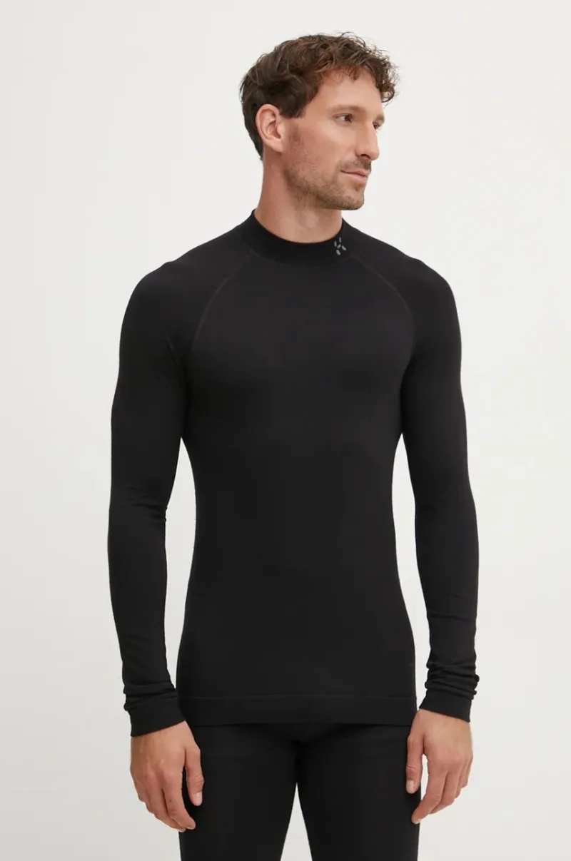 Haglöfs longsleeve funcțional Latnja Wool culoarea negru