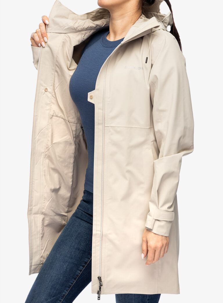 Haina femei Didriksons Bea Parka 6 - clay beige - imagine 6