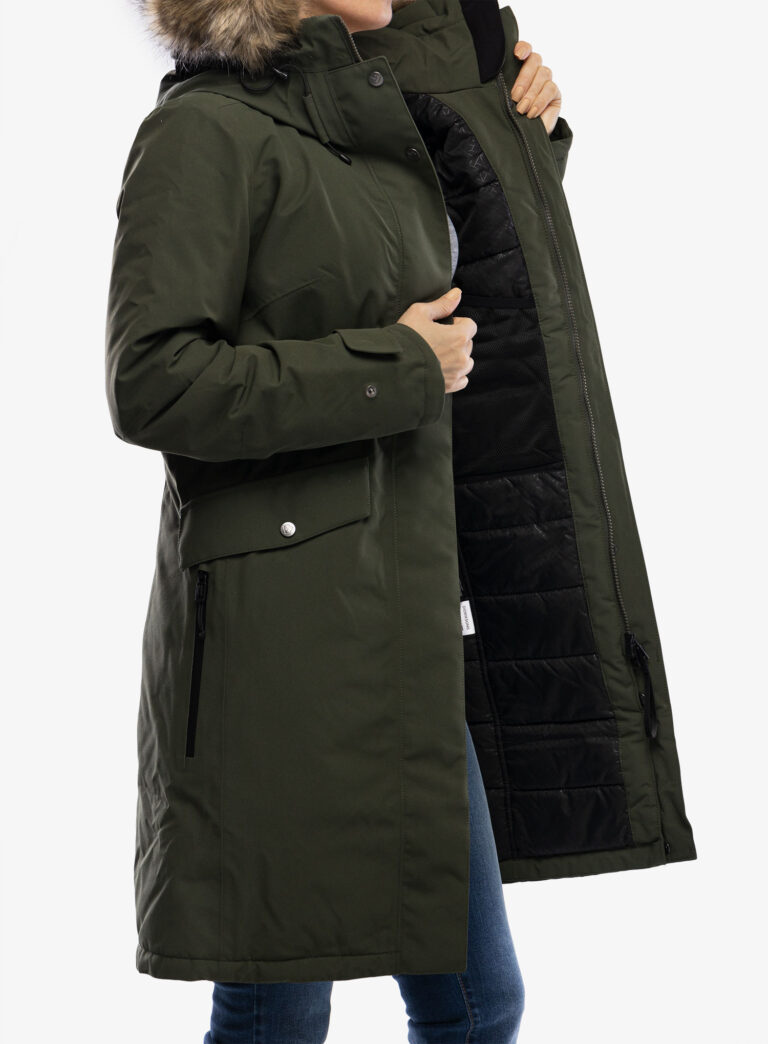 Original Haina femei Didriksons Erika Parka 3 - deep green