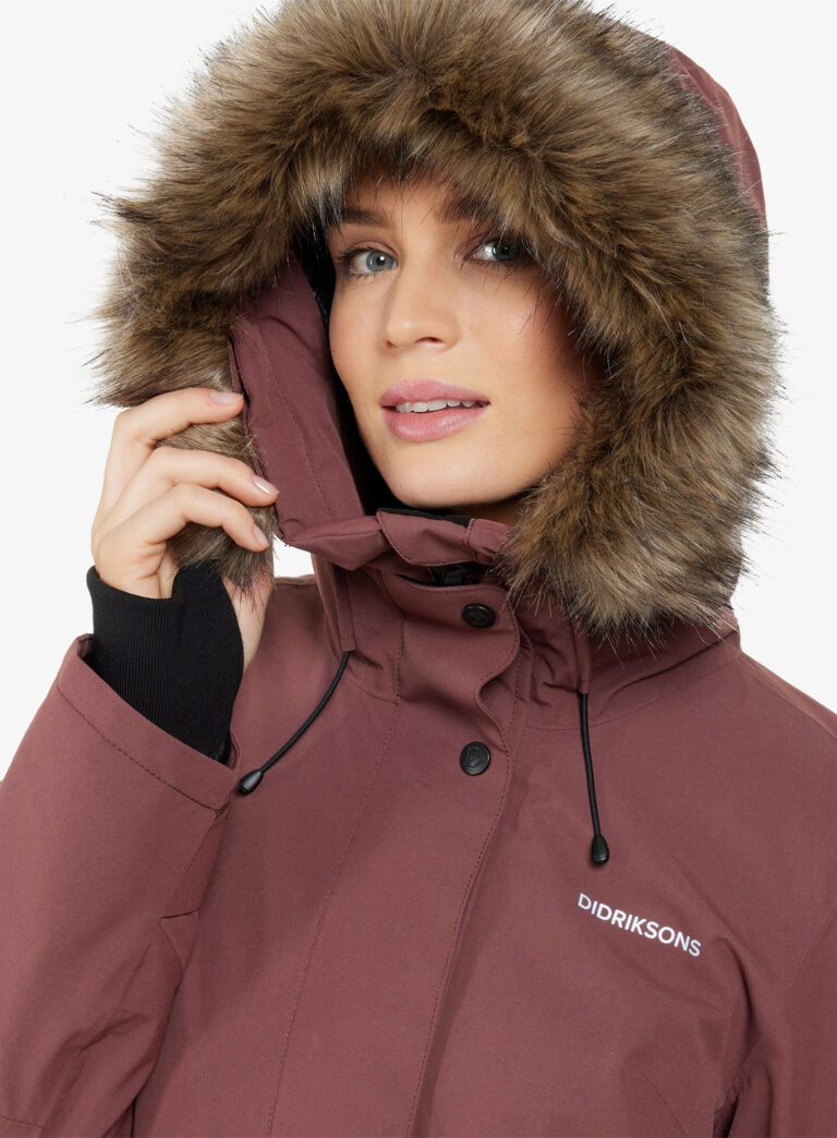 Haina femei Didriksons Erika Parka 3 - old rust - imagine 6