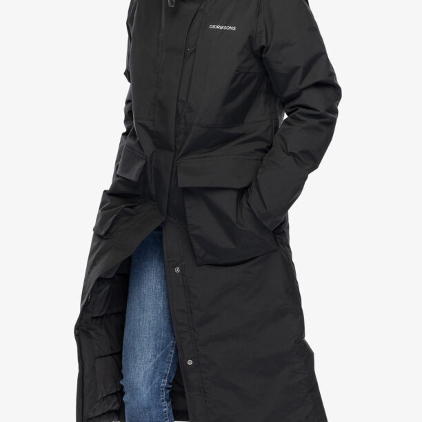 Original Haina femei Didriksons Leya Parka Long 3 - black