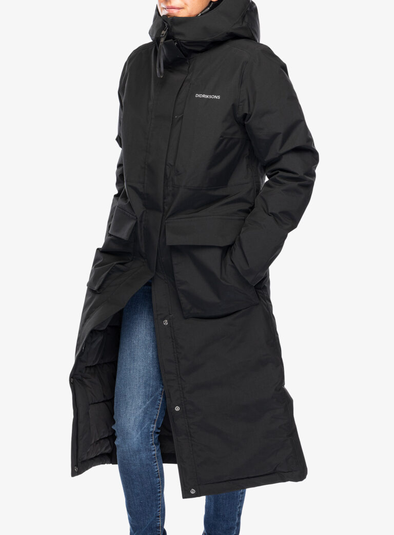 Original Haina femei Didriksons Leya Parka Long 3 - black