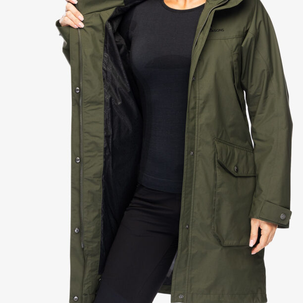 Original Haina femei Didriksons Thelma Parka 10 - deep green