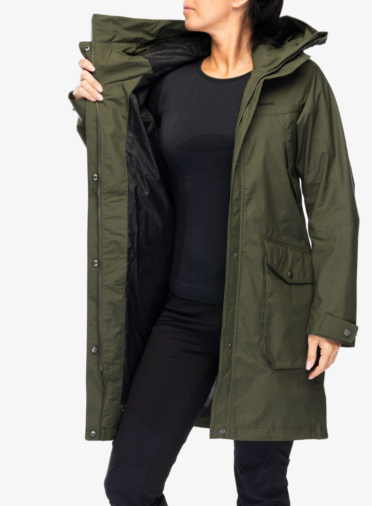 Original Haina femei Didriksons Thelma Parka 10 - deep green