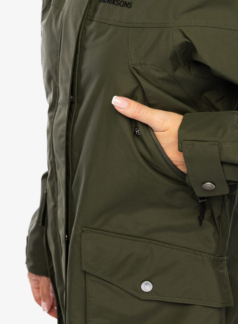 Haina femei Didriksons Thelma Parka 10 - deep green - imagine 6