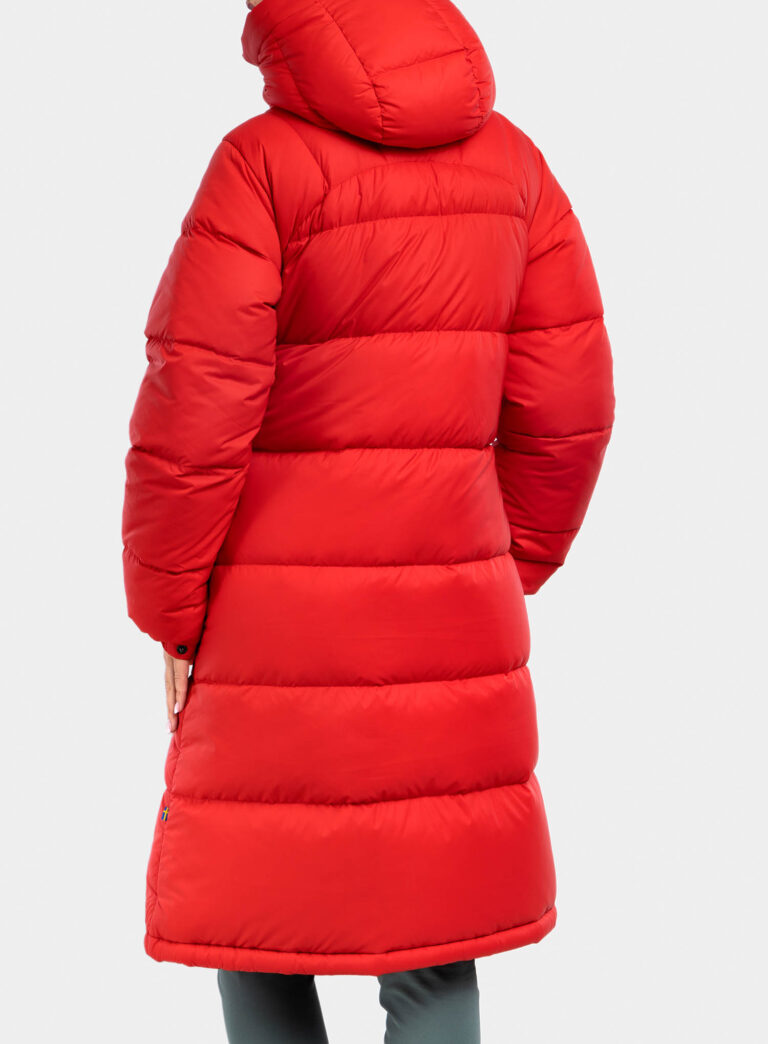 Haina femei Fjallraven Expedition Long Down Parka - true red preţ