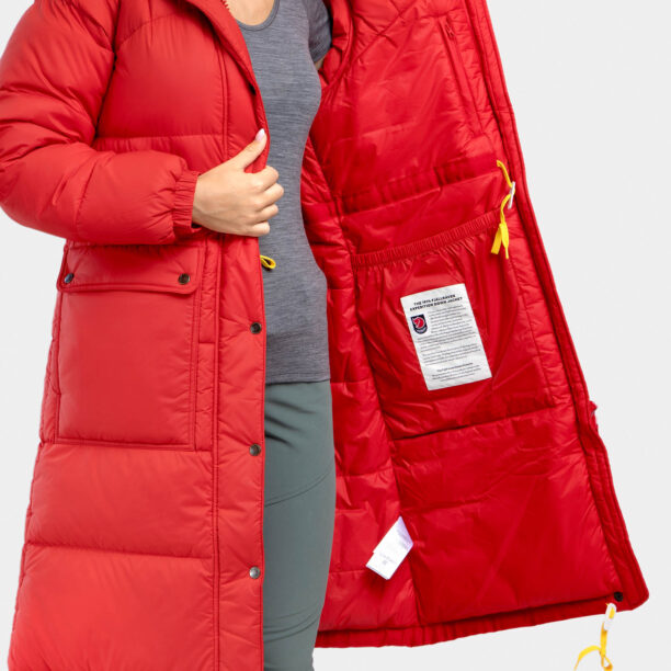 Cumpăra Haina femei Fjallraven Expedition Long Down Parka - true red