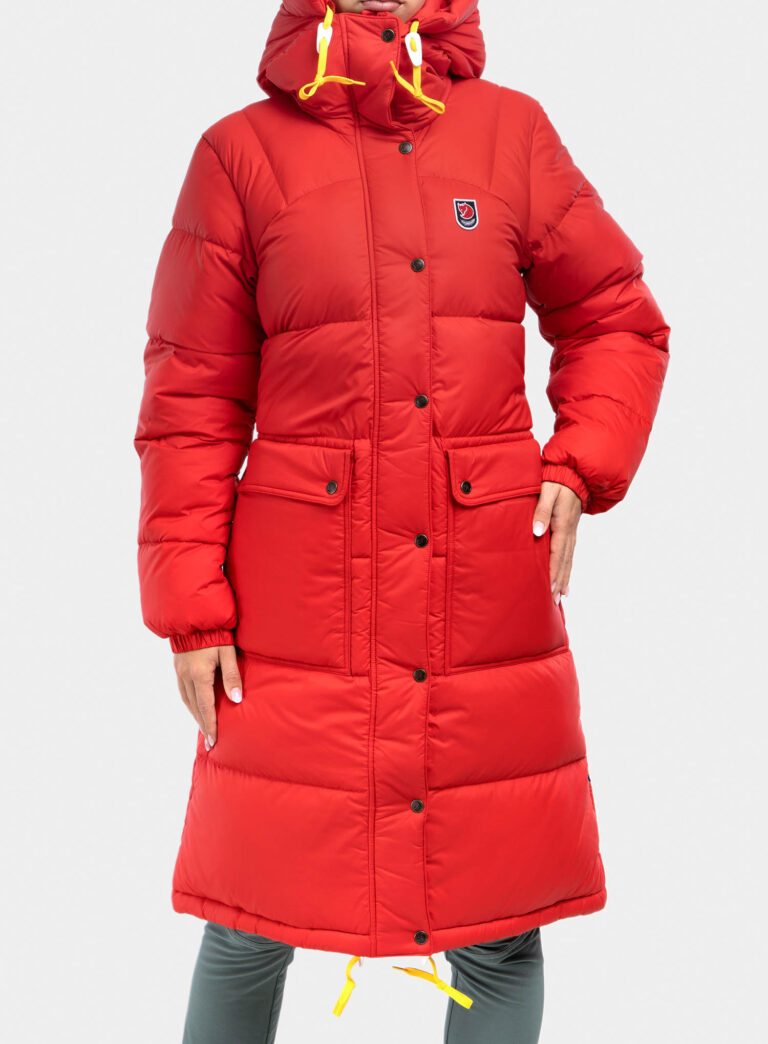 Haina femei Fjallraven Expedition Long Down Parka - true red - imagine 6