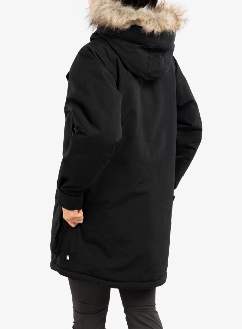 Haina femei Fjallraven Nuuk Parka - black/black preţ