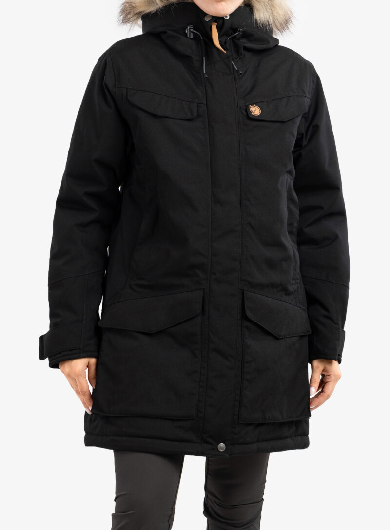 Cumpăra Haina femei Fjallraven Nuuk Parka - black/black