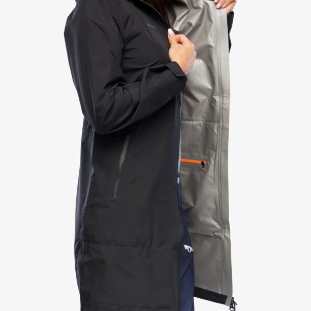 Original Haina femei Mammut Seon Pac HS Hooded Parka - black/black