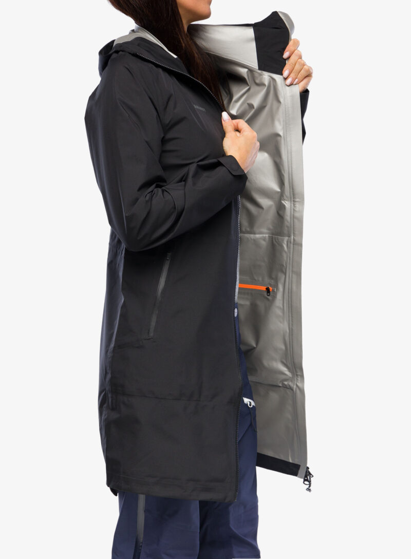 Original Haina femei Mammut Seon Pac HS Hooded Parka - black/black