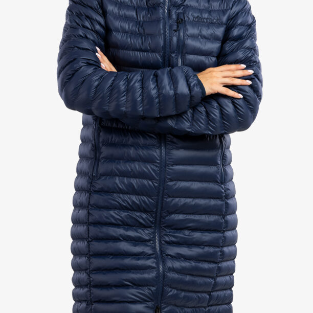 Haina femei Marmot Echo Featherless Long Jacket - arctic navy shiny