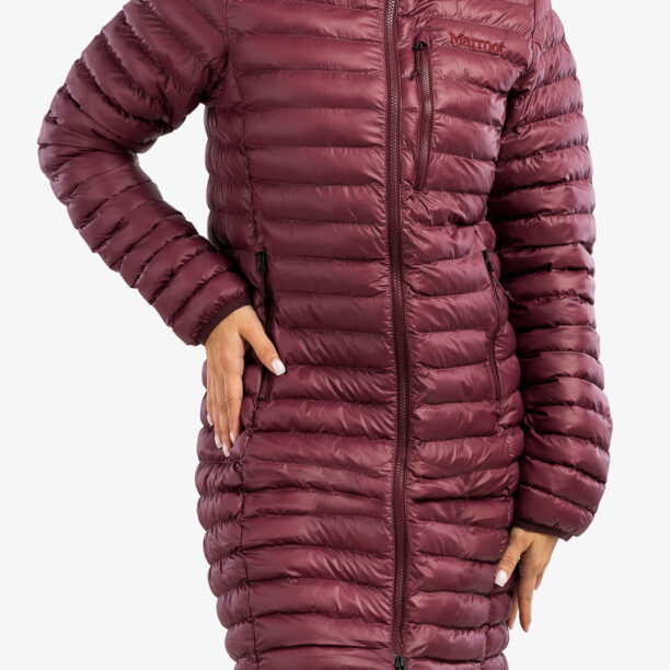 Original Haina femei Marmot Echo Featherless Long Jacket - port royal shiny