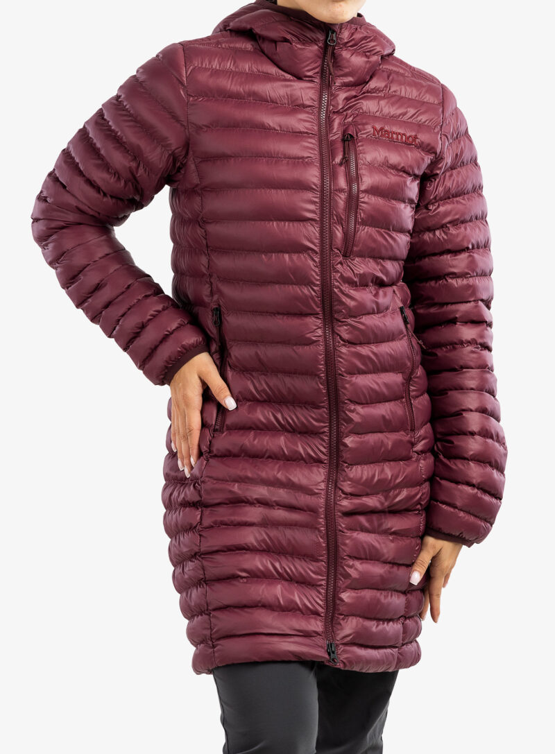 Original Haina femei Marmot Echo Featherless Long Jacket - port royal shiny