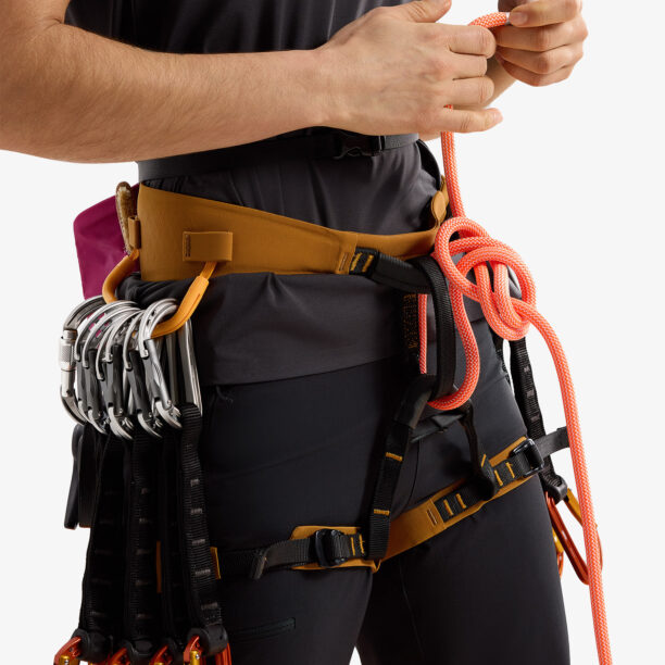 Original Ham de alpinism pentru femei Arcteryx AR-385a Harness - yukon/amaranthus/edziza