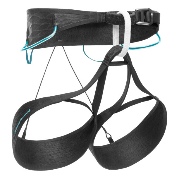 Ham escalada Black Diamond Airnet Harness - black/aqua verde