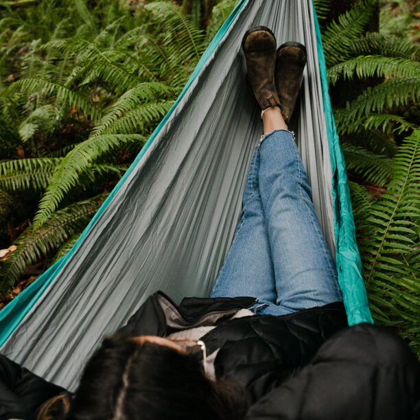 Cumpăra Hamac ENO SingleNest Hammock - grey/seafoam