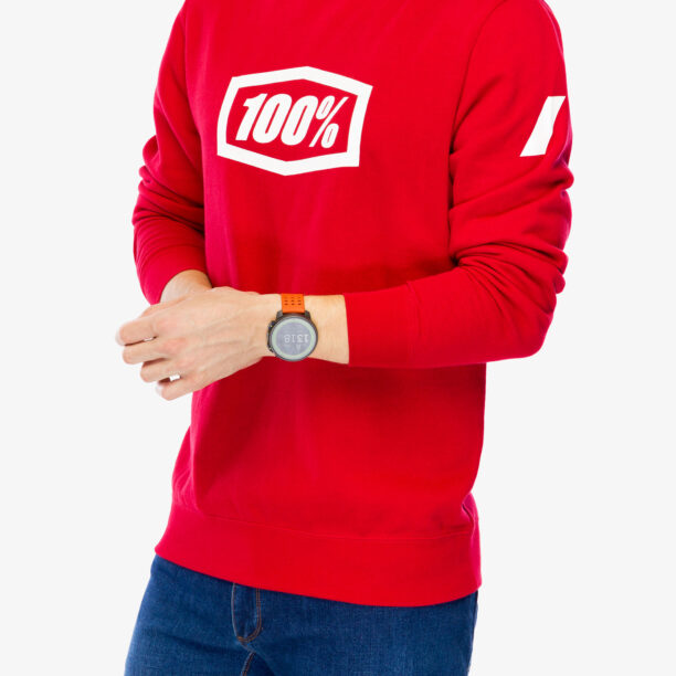 Cumpăra Hanorac 100% Icon Pullover Crewneck Fleece Sweatshirt - deep red