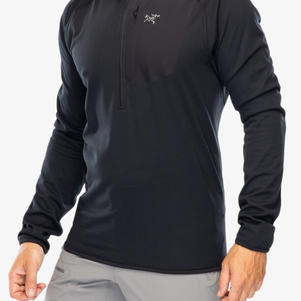 Hanorac Arcteryx Delta 1/2 Zip Neck - black