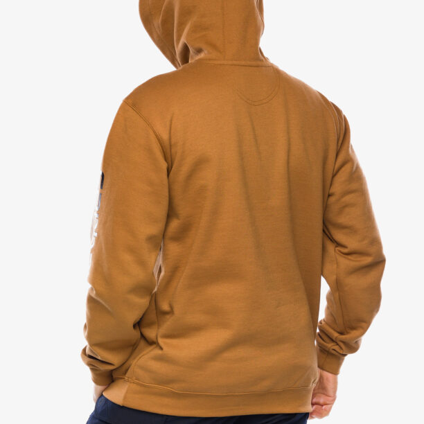 Hanorac Carhartt Sleeve Logo Hooded Sweatshirt - carhartt brown preţ