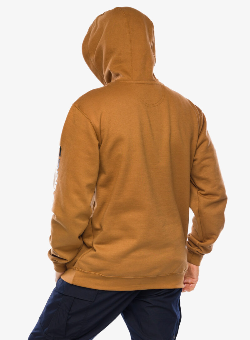 Hanorac Carhartt Sleeve Logo Hooded Sweatshirt - carhartt brown preţ