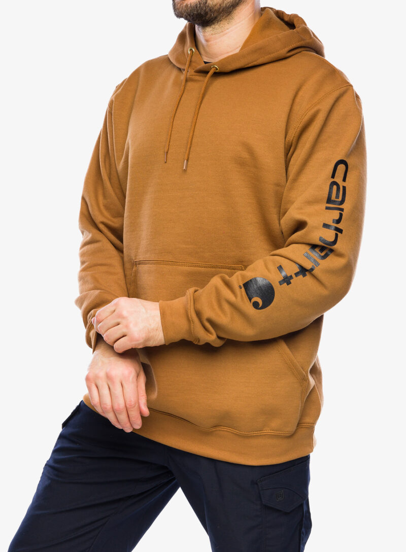 Cumpăra Hanorac Carhartt Sleeve Logo Hooded Sweatshirt - carhartt brown