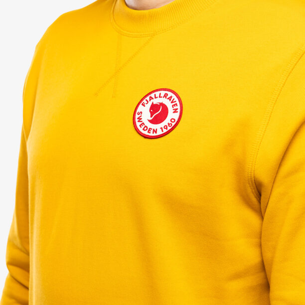 Original Hanorac Fjallraven 1960 Logo Badge Sweater M - mustard yellow