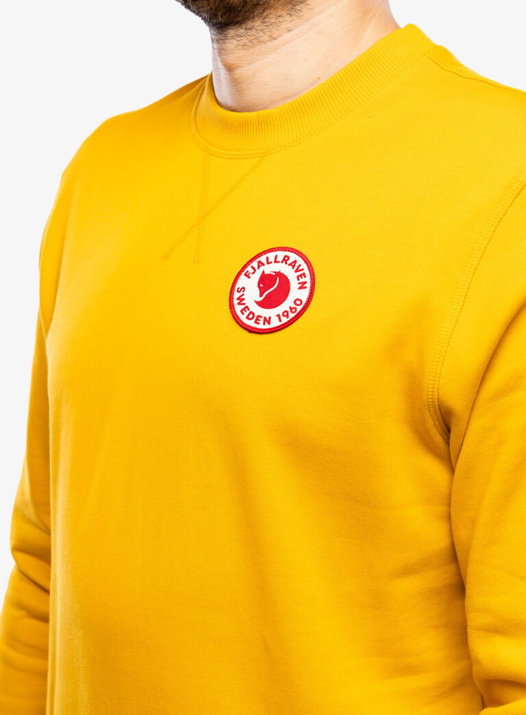 Original Hanorac Fjallraven 1960 Logo Badge Sweater M - mustard yellow