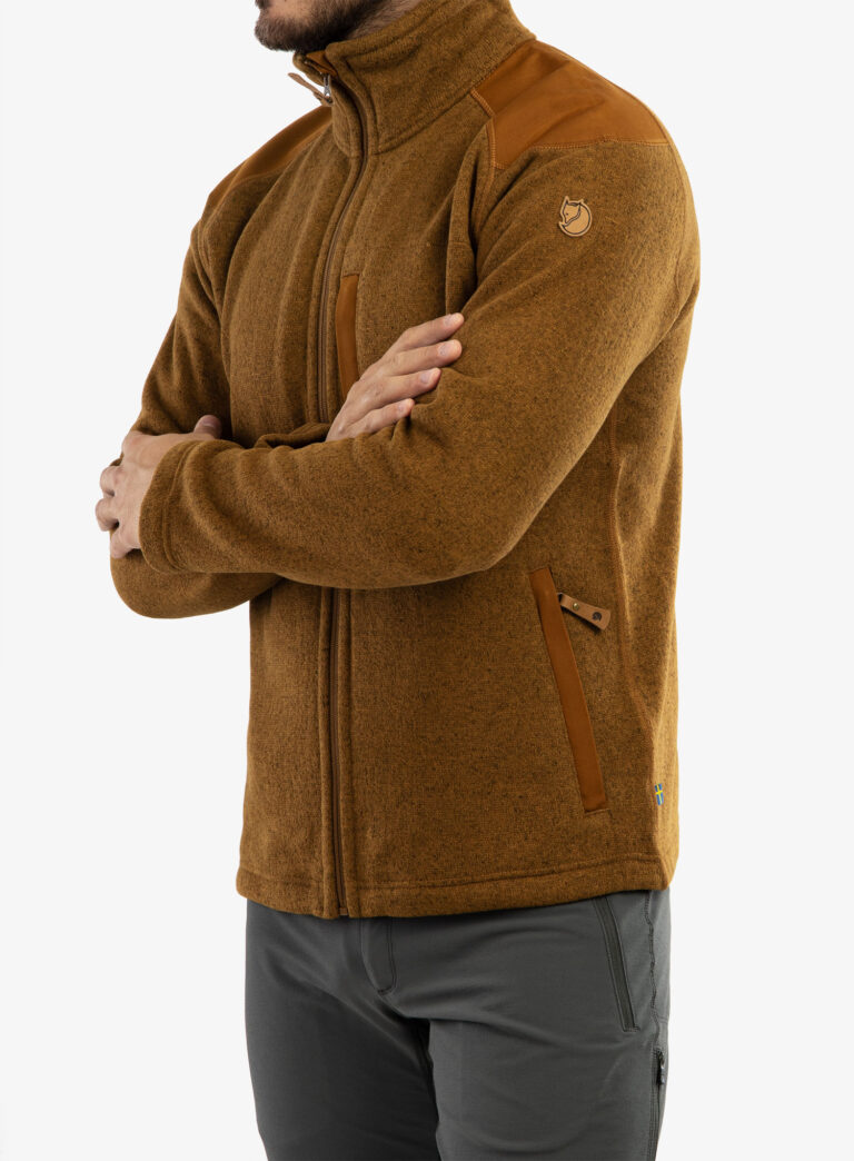 Hanorac Fjallraven Buck Fleece - chestnut - imagine 6