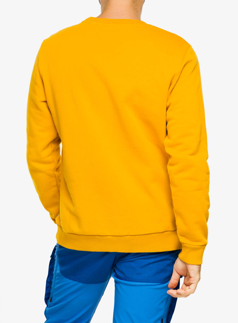 Hanorac Fjallraven Logo Sweater - mustard yellow preţ