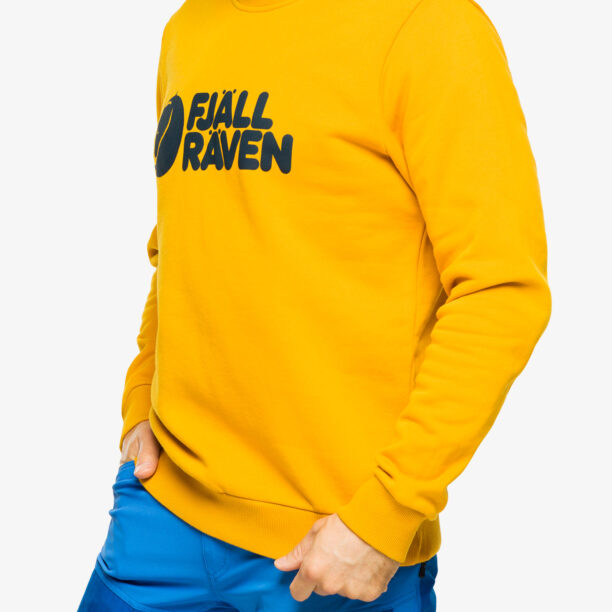 Cumpăra Hanorac Fjallraven Logo Sweater - mustard yellow