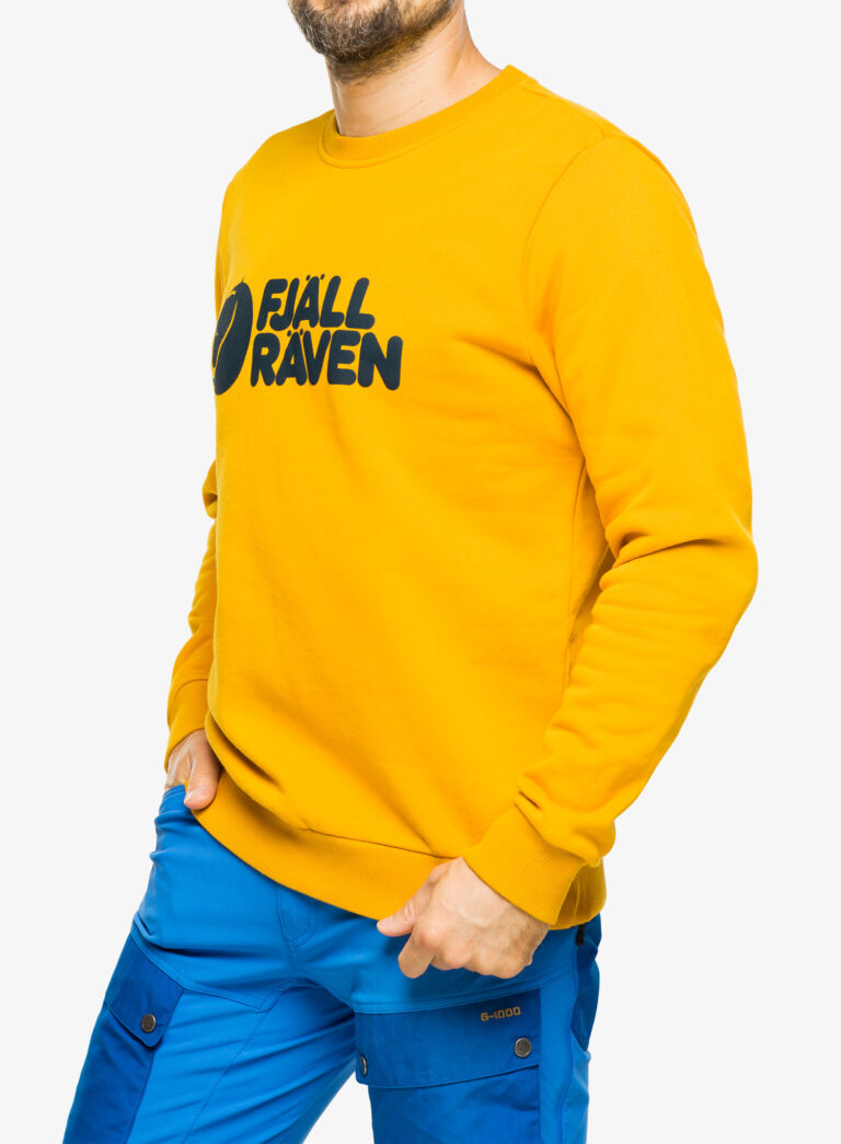 Cumpăra Hanorac Fjallraven Logo Sweater - mustard yellow