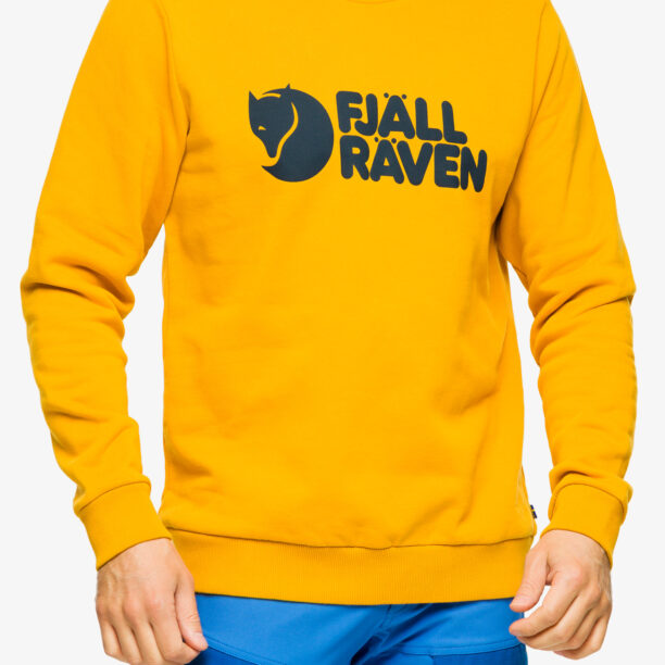 Hanorac Fjallraven Logo Sweater - mustard yellow