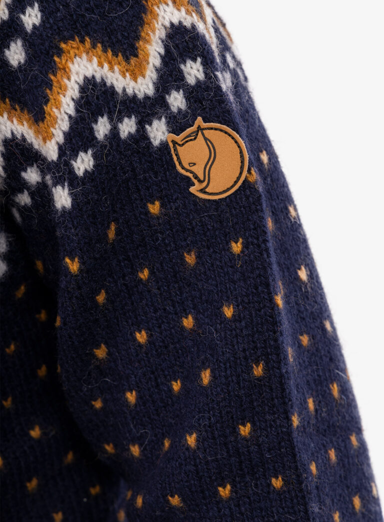 Hanorac Fjallraven Ovik Knit Cardigan - dark navy - imagine 6