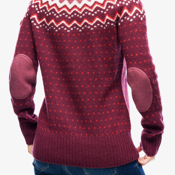 Preţ Hanorac Fjallraven Ovik Knit Sweater - dark garnet