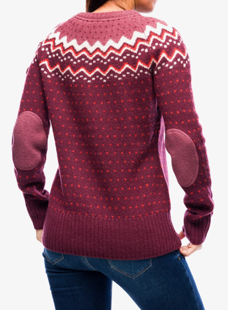 Preţ Hanorac Fjallraven Ovik Knit Sweater - dark garnet