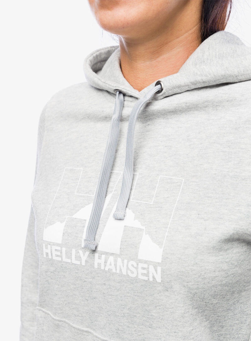 Original Hanorac Helly Hansen Nord Graph Pullover Hoodie - grey melange