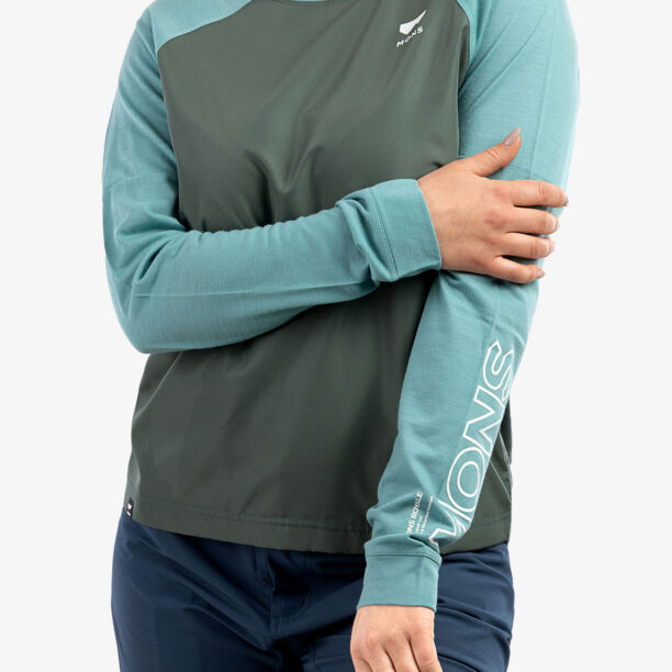 Cumpăra Hanorac Mons Royale Tarn Merino Shift Wind Jersey - sage/burnt sage