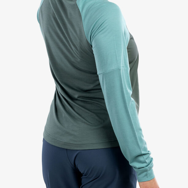 Preţ Hanorac Mons Royale Tarn Merino Shift Wind Jersey - sage/burnt sage