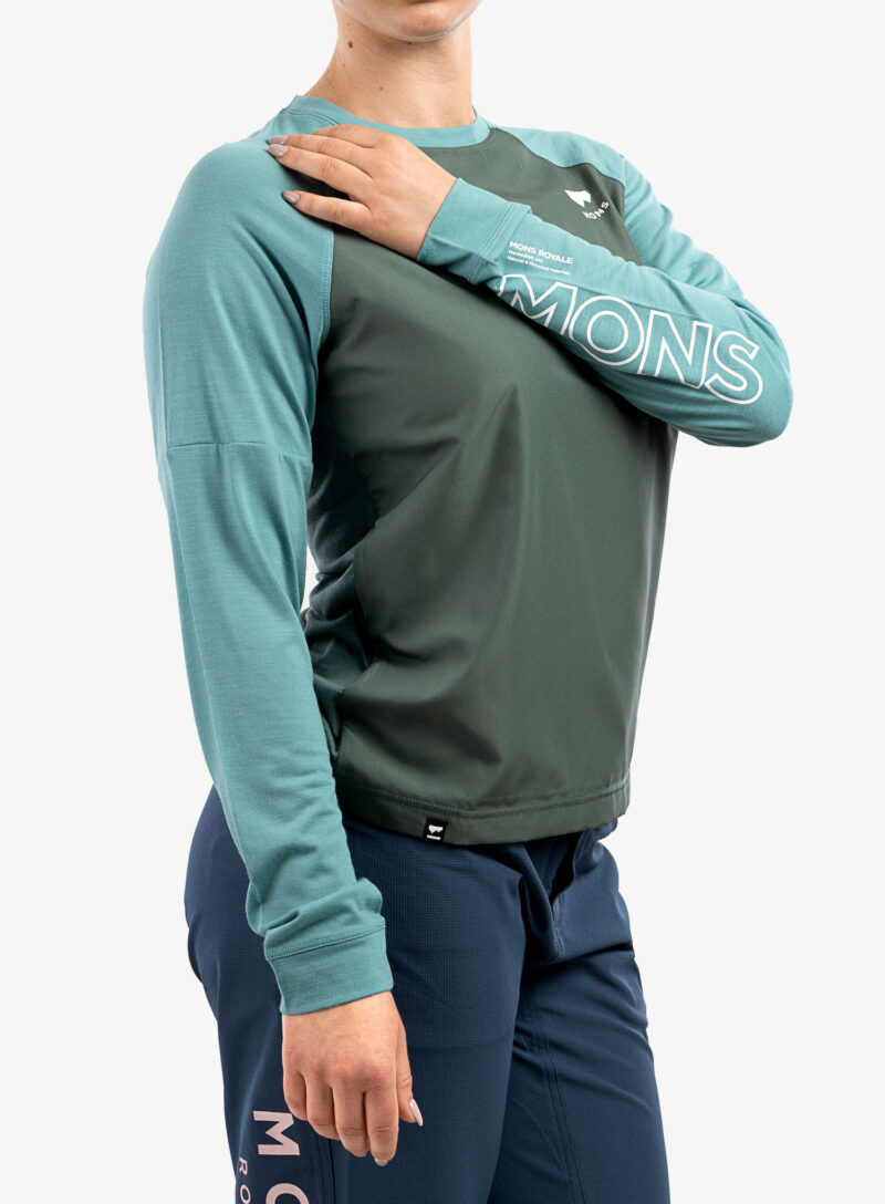 Hanorac Mons Royale Tarn Merino Shift Wind Jersey - sage/burnt sage