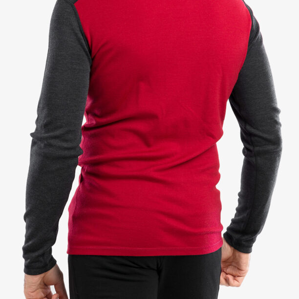 Hanorac Smartwool Classic Thermal Merino Base Layer Crew Boxed - rythmic red preţ