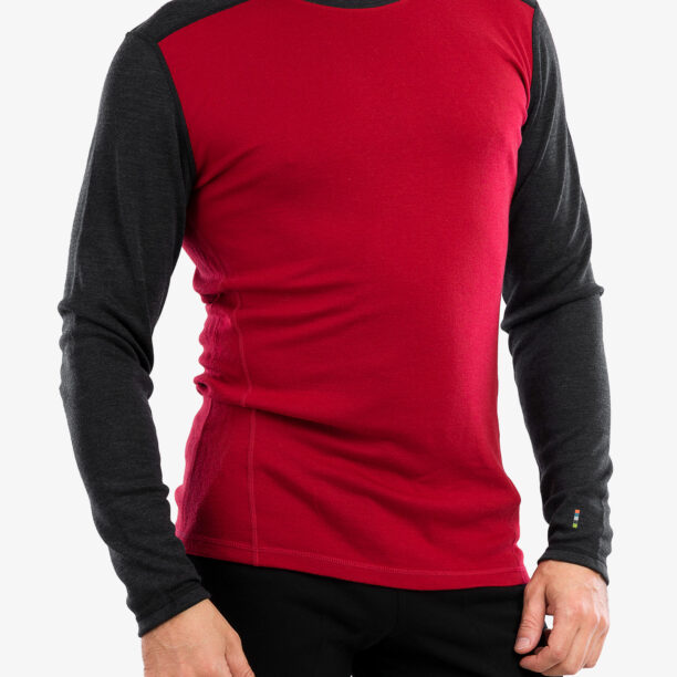 Hanorac Smartwool Classic Thermal Merino Base Layer Crew Boxed - rythmic red