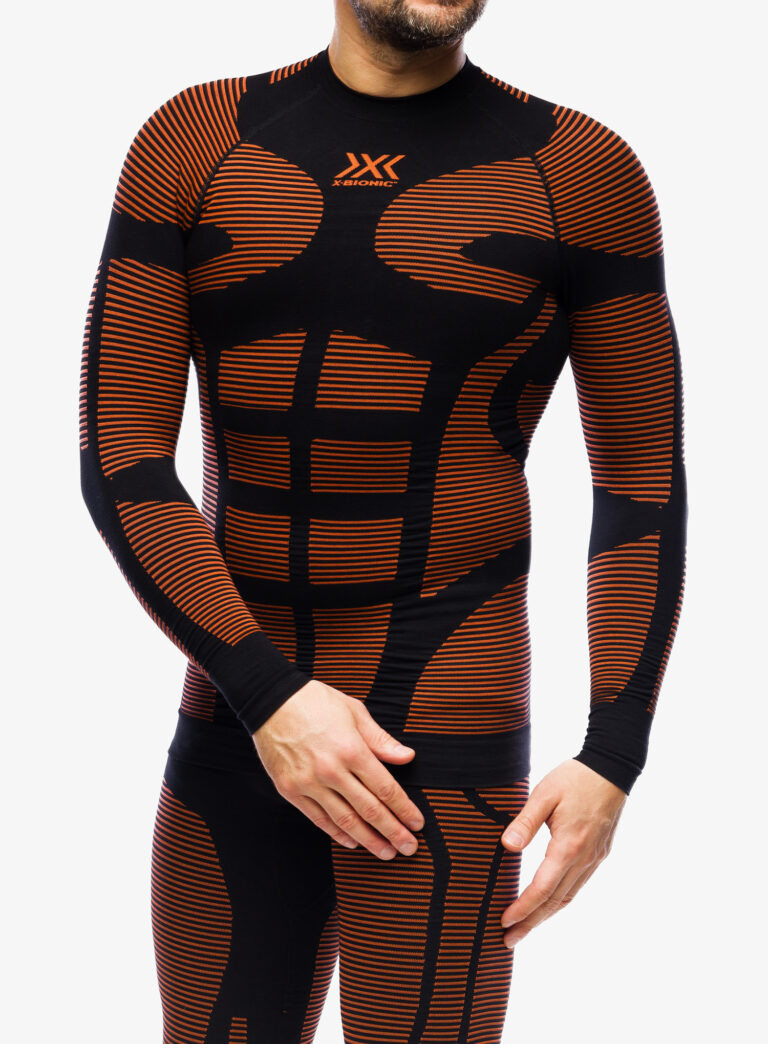 Hanorac X-Bionic Effektor 4.0 Precuperation Shirt LG SL - black/orange