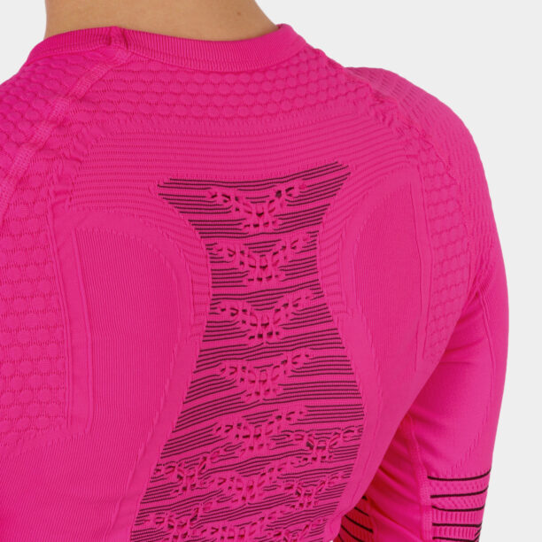 Hanorac X-Bionic Energizer 4.0 Shirt Round Neck - neon flamingo/anthracite preţ