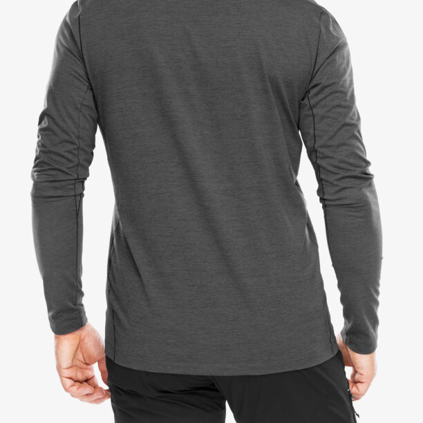 Hanorac alergare Arcteryx Cormac Crew Neck Shirt LS - blk heather preţ